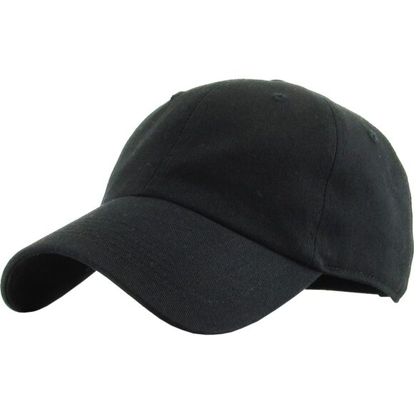 Other - Unisex Black Washed 100% Cotton Adjustable Streetwear Classic Baseball Dad Hat